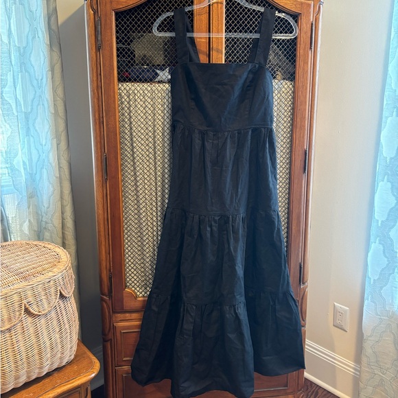 O.P.T. Billie Linen-Blend Midi Dress XL - Picture 2 of 7